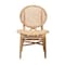 Baxton Studio Osaka Modern Bohemian Natural Brown Rattan Dining Chair 224-12833-ZORO - alternate 5